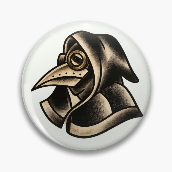 Item preview, Plague Doctor Tattoo – Dark Traditional Flash Design designed and sold by Scandi-Design.