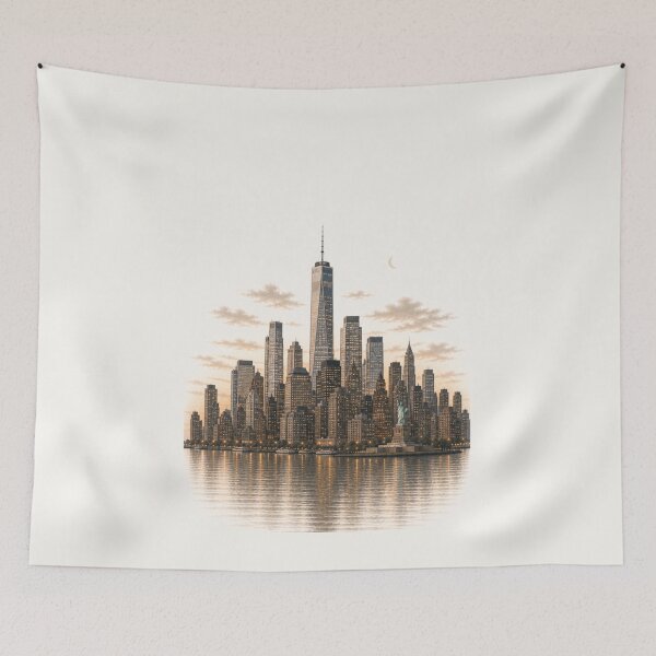 Item preview, Modern Boho New York: Manhattan Sunset Glow designed and sold by Nova Graphix.