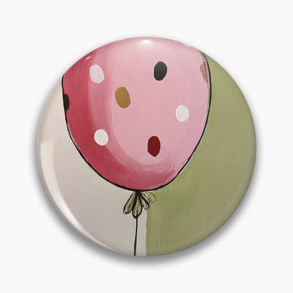 Item preview, Polka Dot Birthday Joy - Playful Balloon Greeting Card with Bold Contrast and Minimal Festive Design designed and sold by OlfactoART Studio.