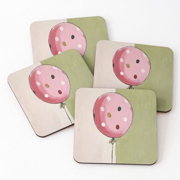 Item preview, Polka Dot Birthday Joy - Playful Balloon Greeting Card with Bold Contrast and Minimal Festive Design designed and sold by OlfactoART Studio.