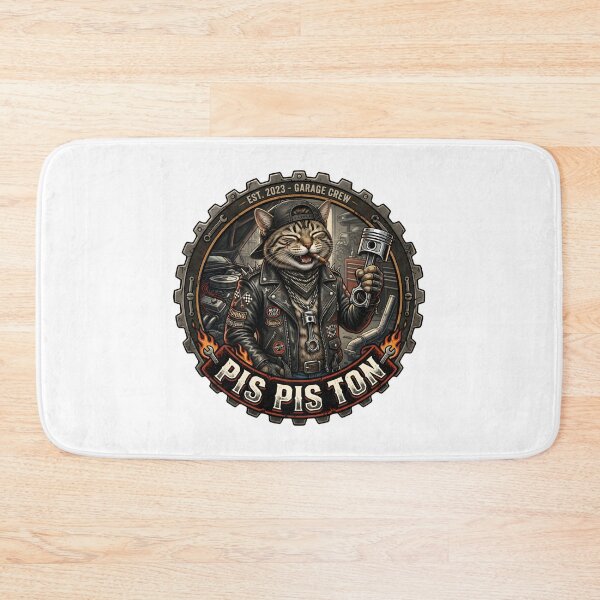 Item preview, Pis-Piston Mechanic Cat: Funny Automotive Garage Crew Art designed and sold by abdosArts1.