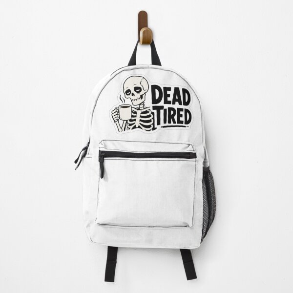 Item preview, Dead Tired Skeleton Coffee – Funny Dark Humor Skull Design designed and sold by SkeletonMood.