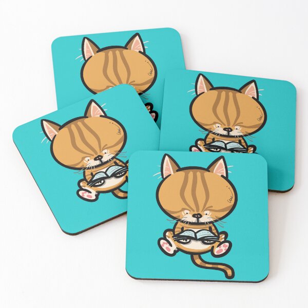 Item preview, Book Smarts or Catnip Dreams? Ginger Tabby - 橘貓的書本白日夢 (読書中の茶トラ猫) designed and sold by MeowdelStudio.