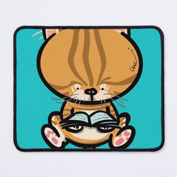 Item preview, Book Smarts or Catnip Dreams? Ginger Tabby - 橘貓的書本白日夢 (読書中の茶トラ猫) designed and sold by MeowdelStudio.
