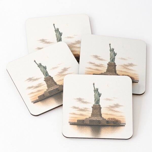 Item preview, Modern Boho New York: Statue of Liberty Sunset designed and sold by Nova Graphix.