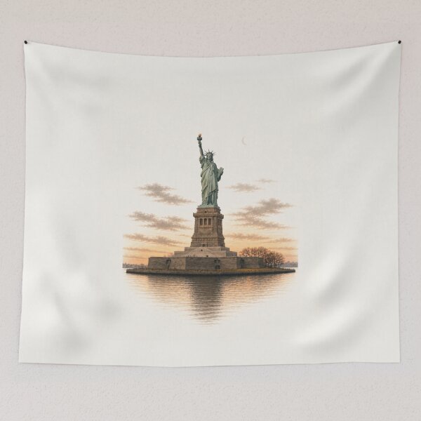 Item preview, Modern Boho New York: Statue of Liberty Sunset designed and sold by Nova Graphix.