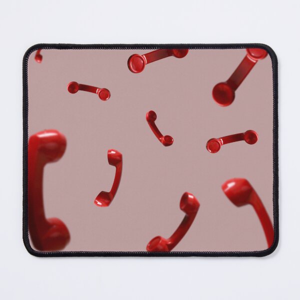 Item preview, A playful and eye-catching design featuring floating red vintage telephone handsets designed and sold by Thetdesigns.