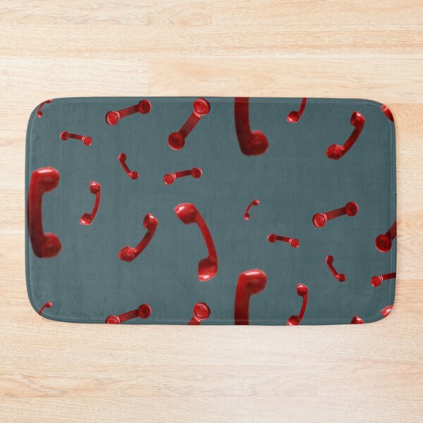 Item preview, A playful and eye-catching design featuring floating red vintage telephone handsets  designed and sold by Thetdesigns.