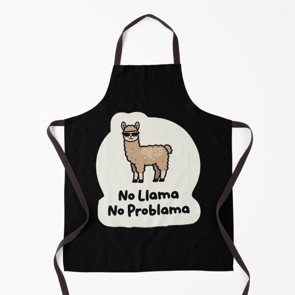 Item preview, No Llama No Problama — Funny Llama T-Shirt | Cute Animal Pun Gift designed and sold by BananaPrint.
