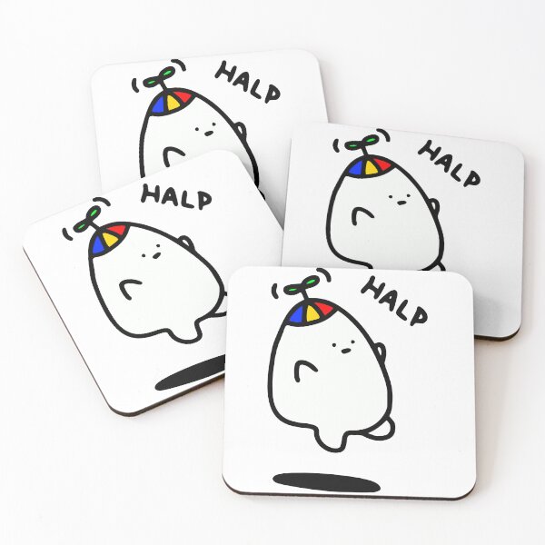 Item preview, Doodle Blob - Halp designed and sold by Qalam&Pixel.