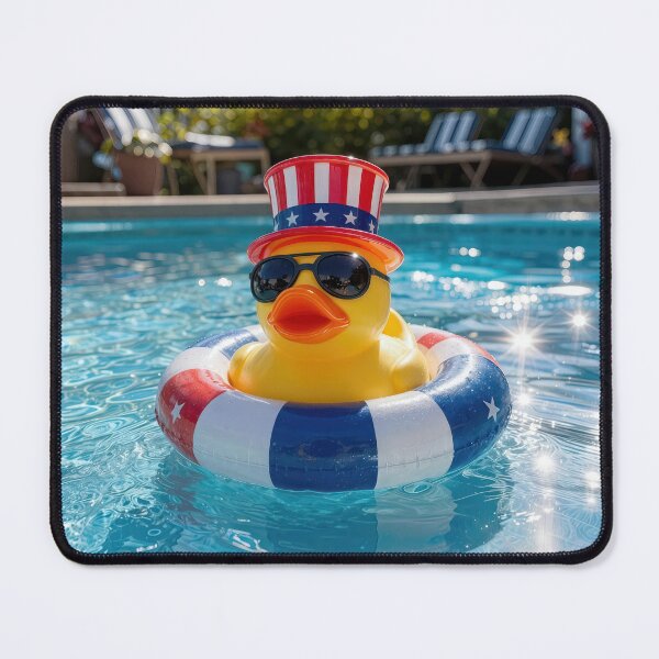 Item preview, American Patriotic Rubber Duck in Pool designed and sold by Maria Dryfhout.