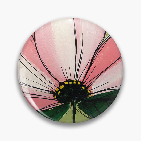 Item preview, Bold Bloom Radiance - Stylized Pink Flower with Open Petals and Vibrant High Contrast Background designed and sold by OlfactoART Studio.