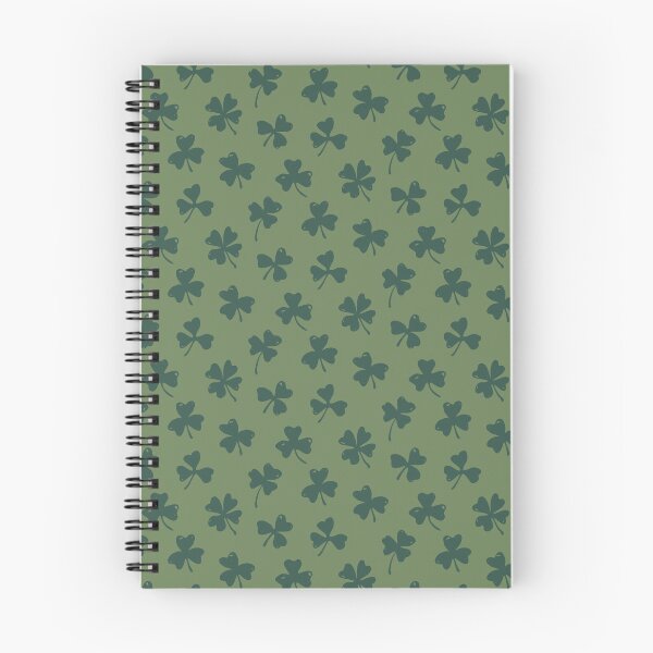 Item preview, Boho Clover Seamless Pattern. Lucky Four Leaf Clover Floral Design. Cute Cottagecore Botanical Print. Dark green clovers designed and sold by SIR13.