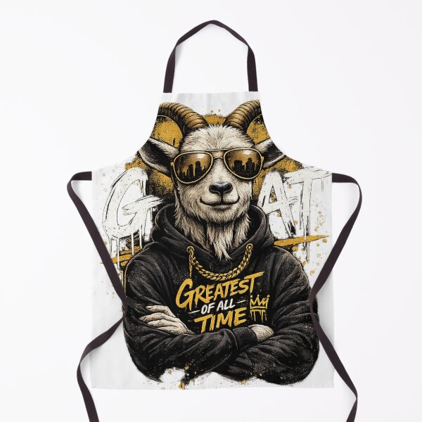 Item preview, Cool Goat With Sunglasses Shirt Greatest Of All Time Funny GOAT Streetwear Graphic Tee designed and sold by Wear Sculpt.