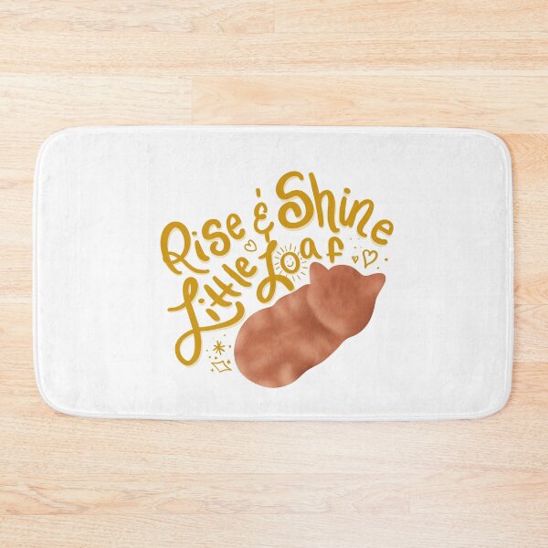Item preview, Rise and Shine Little Loaf Kitten Sticker designed and sold by Pinecone Place.