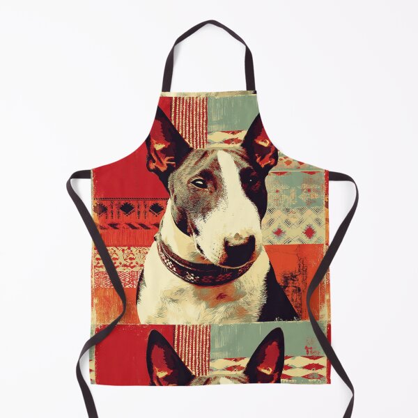 Item preview, Red patterned Bull terrier designed and sold by MendaciousMina.