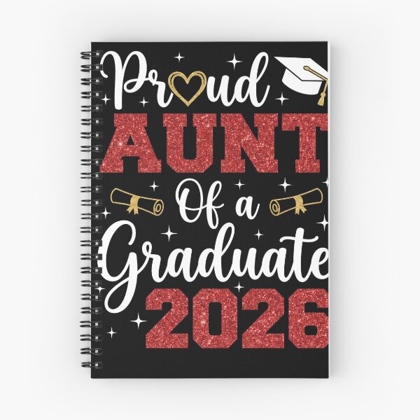 Item preview, Proud Aunt Of A 2026 Graduate Red Glitter designed and sold by TeNovaStudio ⭐⭐⭐⭐⭐.