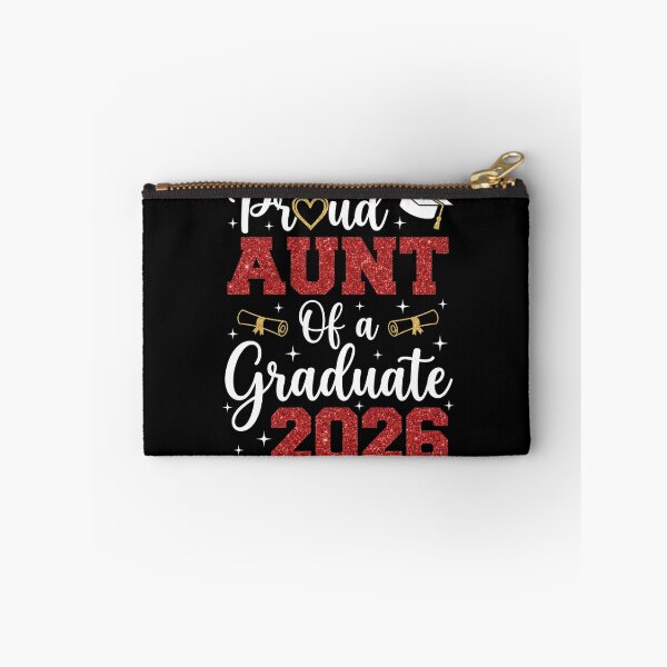 Item preview, Proud Aunt Of A 2026 Graduate Red Glitter designed and sold by TeNovaStudio.