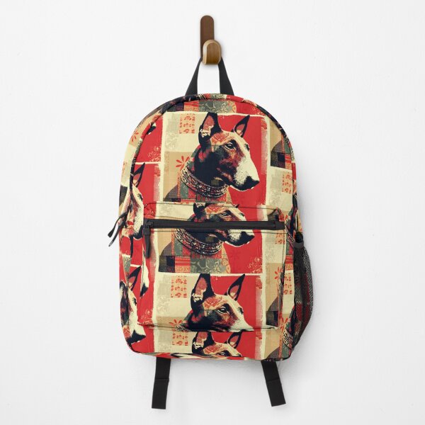 Item preview, Red patterned Bull terrier designed and sold by MendaciousMina.