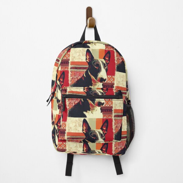 Item preview, Red patterned Bull terrier designed and sold by MendaciousMina.