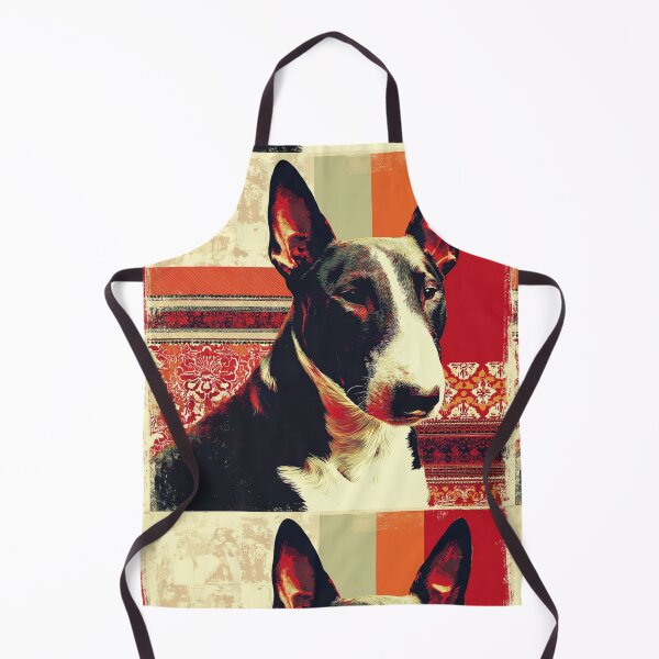 Item preview, Red patterned Bull terrier designed and sold by MendaciousMina.