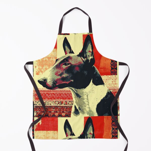 Item preview, Red patterned Bull terrier designed and sold by MendaciousMina.