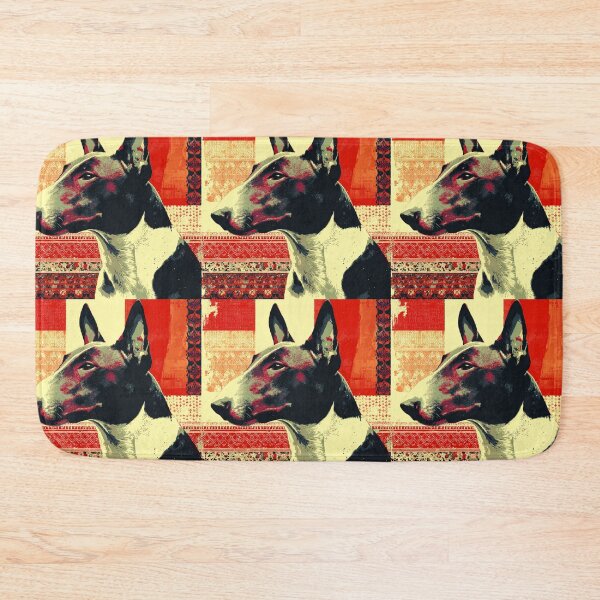 Item preview, Red patterned Bull terrier designed and sold by MendaciousMina.