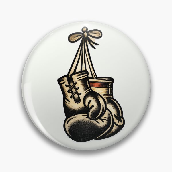 Item preview, Traditional Boxing Gloves Tattoo – Classic Old School Fight Flash designed and sold by Scandi-Design.
