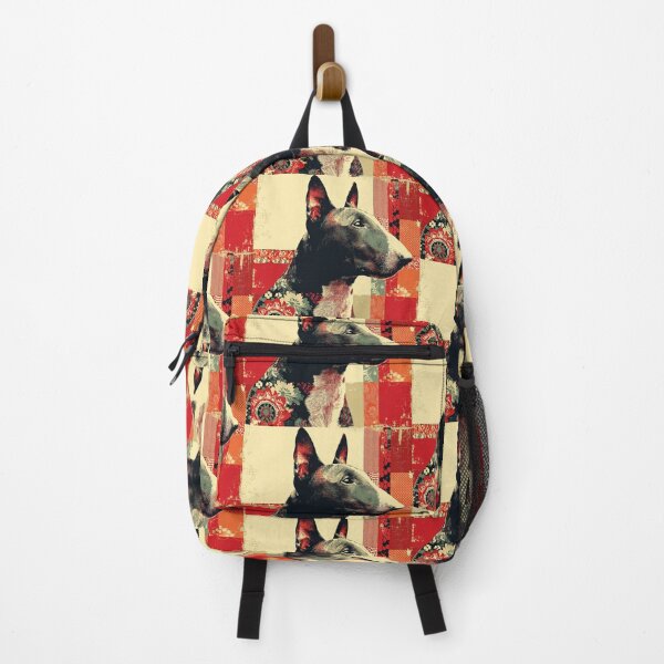 Item preview, Red patterned Bull terrier designed and sold by MendaciousMina.