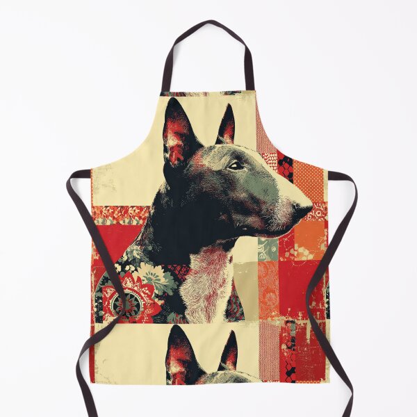 Item preview, Red patterned Bull terrier designed and sold by MendaciousMina.