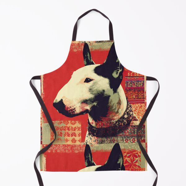 Item preview, Red patterned Bull terrier designed and sold by MendaciousMina.