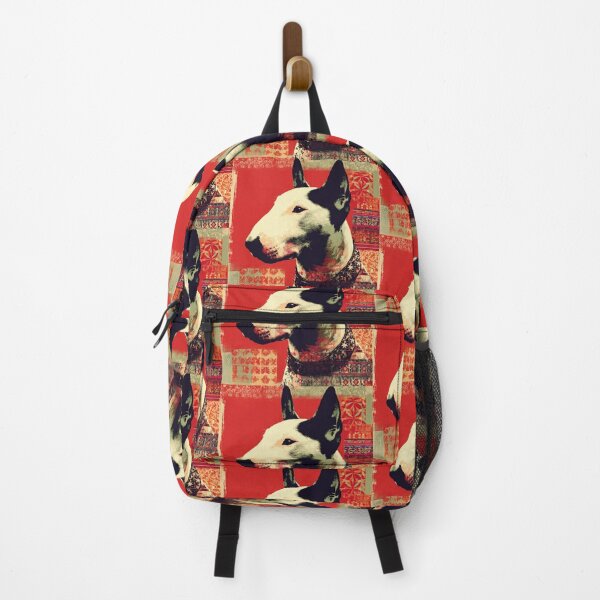 Item preview, Red patterned Bull terrier designed and sold by MendaciousMina.