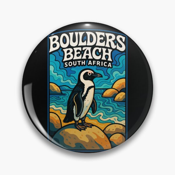Item preview, Boulders Beach South Africa Trippy Travel designed and sold by TomFrontierArt.