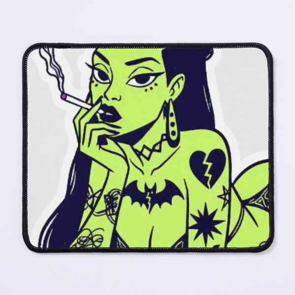 Item preview, “Green Smoke Gospel & the Keyboard of Questionable Life Choices” designed and sold by Print Fiction.