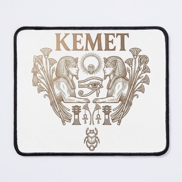 Item preview, Kemet Ancient Egypt Design | Eye of Horus & Ankh Symbols | Minimal Egyptian Aesthetic Art designed and sold by Queen Cleopatra.