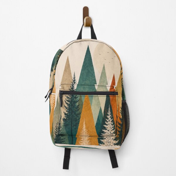 Item preview, Geometric Mountain Forest Boho Abstract Art designed and sold by Nova Graphix.