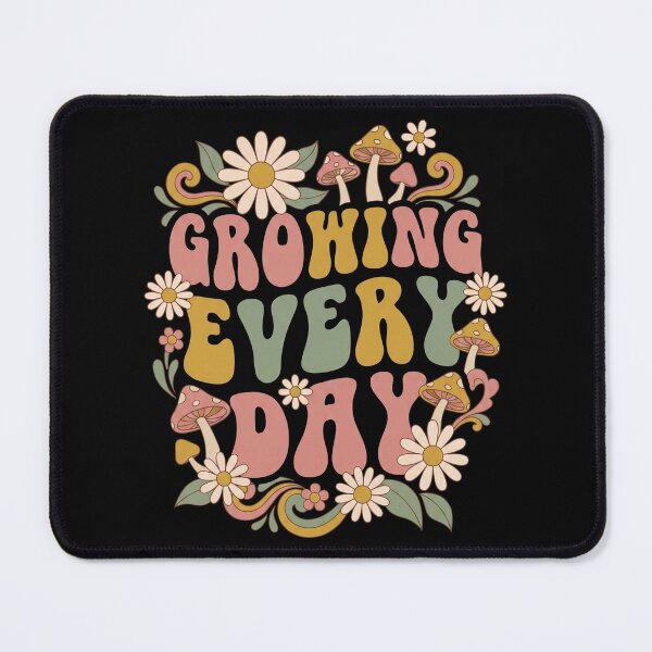 Item preview, Growing Every Day Groovy Retro 70s Mushroom Floral designed and sold by TeNovaStudio.