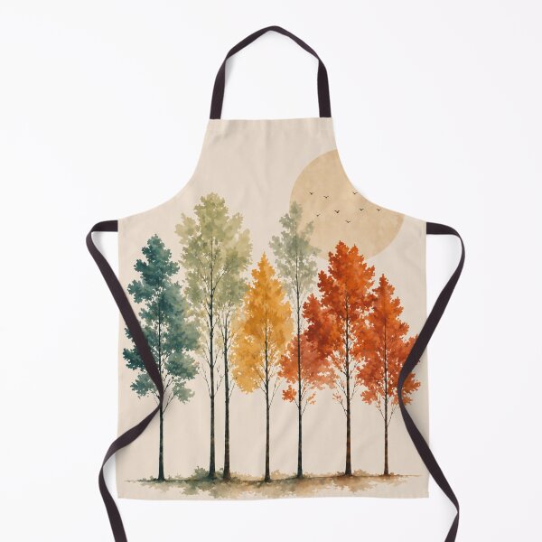 Item preview, Watercolor Autumn Forest Boho Art Print designed and sold by Nova Graphix.