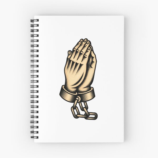Item preview, Praying Hands Tattoo – Traditional Religious Old School Flash designed and sold by Scandi-Design.