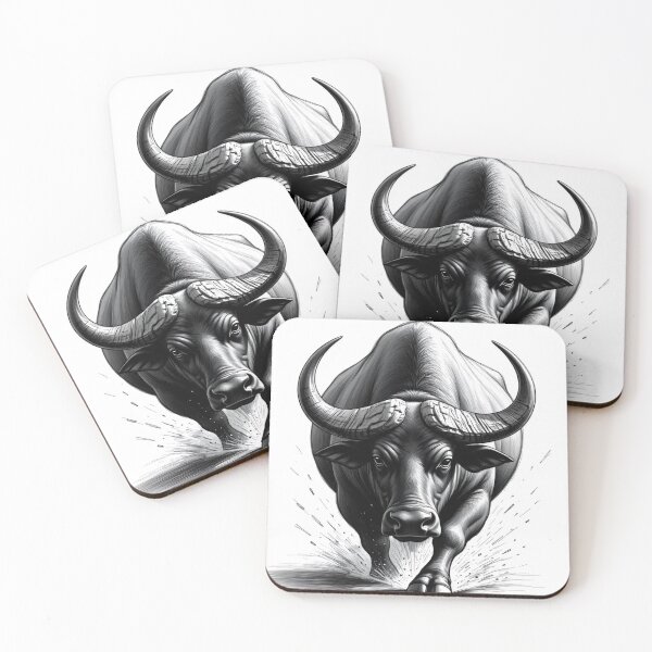 Item preview, ): Realistic Buffalo Pencil Drawing – Powerful Wildlife Sketch, Detailed Bison Art, Black and White Animal Illustration designed and sold by Henrylifestyle2.