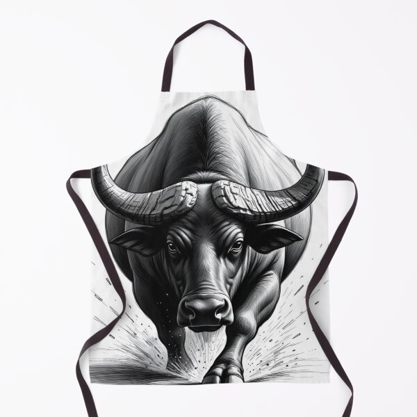Item preview, ): Realistic Buffalo Pencil Drawing – Powerful Wildlife Sketch, Detailed Bison Art, Black and White Animal Illustration designed and sold by Henrylifestyle2.
