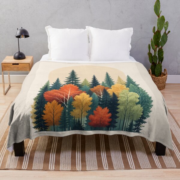 Item preview, Minimalist Autumn Forest - Boho Nature Art designed and sold by Nova Graphix.