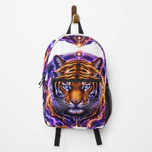 Item preview, Tigre Galattica Elettrica: Spirito Cosmico in Neon Violet designed and sold by KingofHearts25.