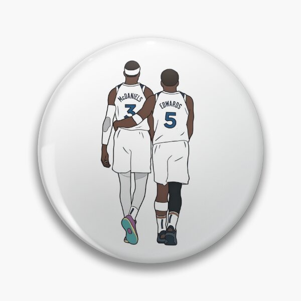 Item preview, Anthony Edwards and Jaden McDaniels designed and sold by Hoops and Movie Sticks.