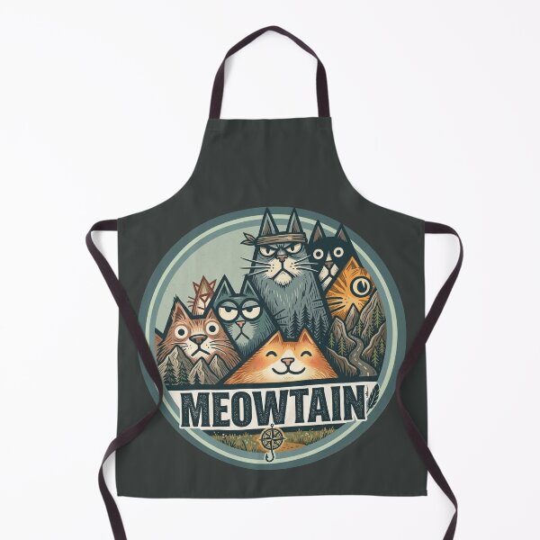 Item preview, MEOWTAIN Adventure: The Great Wave of Cats (Vintage BadgeMEOWTAIN 貓山冒險:群貓之巔 (復古圓徽章設計MEOWTAIN(ミャウンテン)アドベンチャー:猫たちの頂点 (ヴィンテージ風バッジ) designed and sold by MeowdelStudio.
