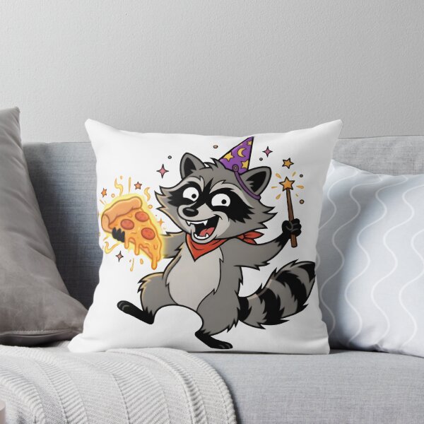 Item preview, Funny Wizard Raccoon Eating Pizza - Trash Panda Magic designed and sold by Countryfied.
