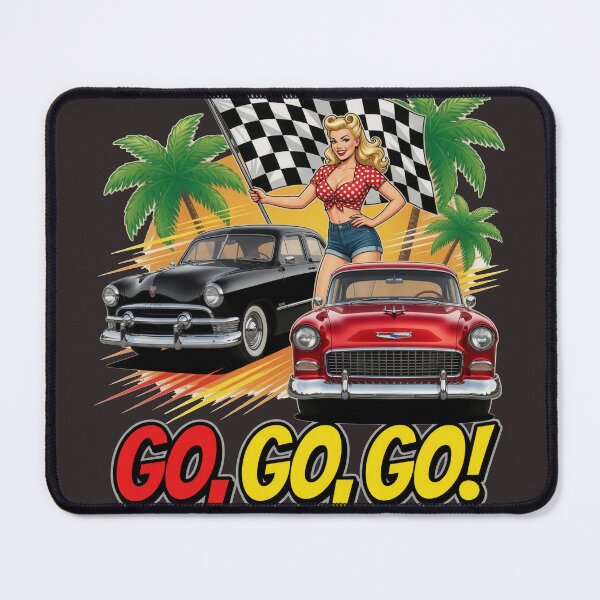 Item preview, Classic Cars Go,Go,Go Racing designed and sold by Crazy Ronald.