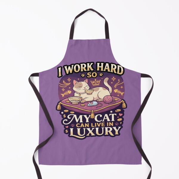 Item preview, I work hard so my cat can live in luxury designed and sold by PioJK-.