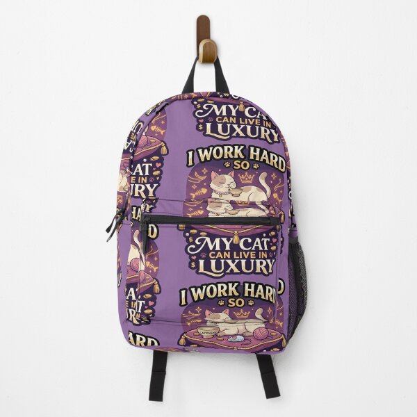 Item preview, I work hard so my cat can live in luxury designed and sold by PioJK-.