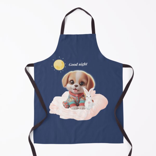 Item preview, Sleepy Puppy with Bunny Plush – Cozy Cute Kawaii Dog Illustration designed and sold by lunadesignsmoon.